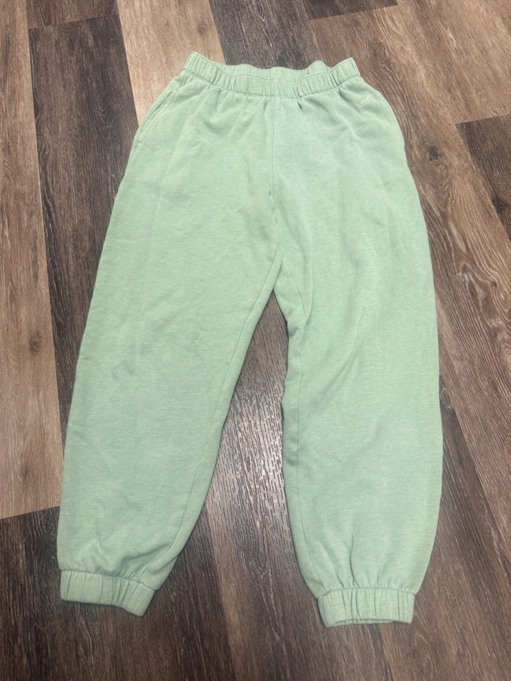 Hollister Light Mint Green Relaxed Track Joggers